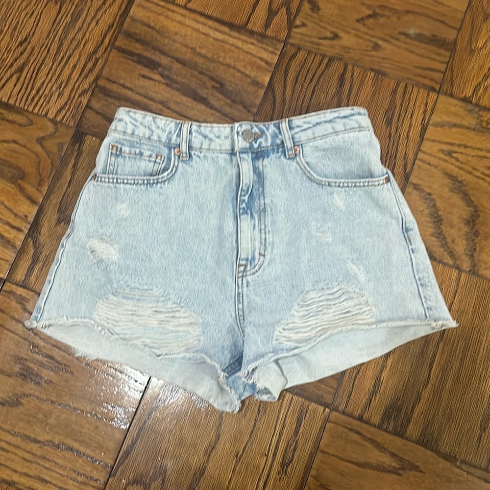 ZARA High Rise Denim Shorts